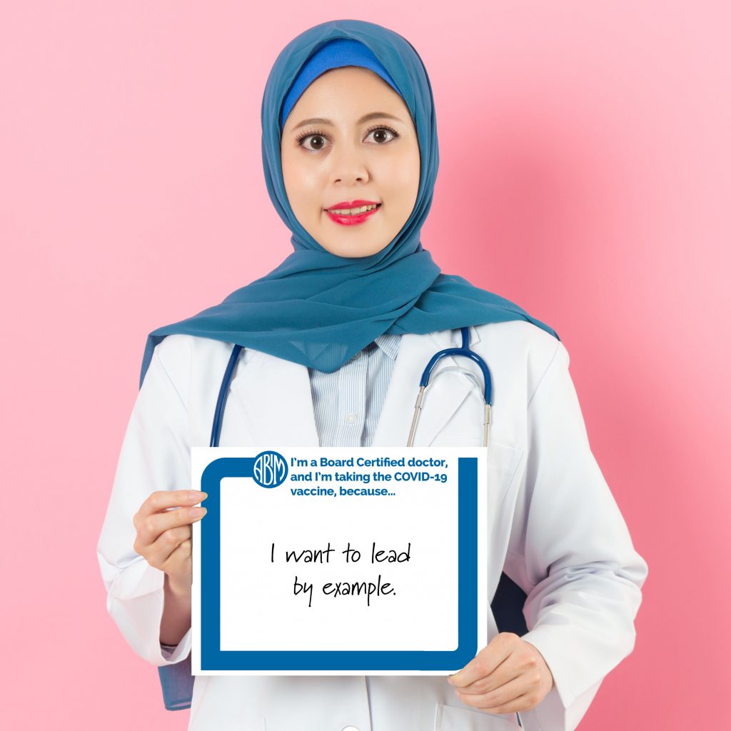 Board Certified Doctors Can Lead By Example with the COVID19 Vaccine